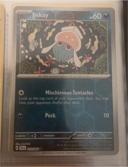 2014 Pokemon #33 Inkay — front