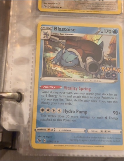 2022 Pokémon GO #017 Blastoise — front
