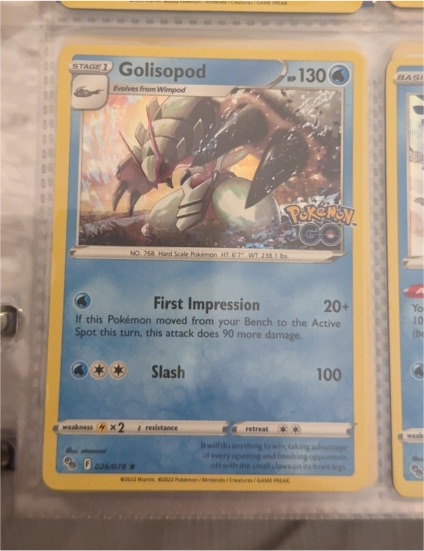 2022 Pokémon GO #026 Golisopod — front