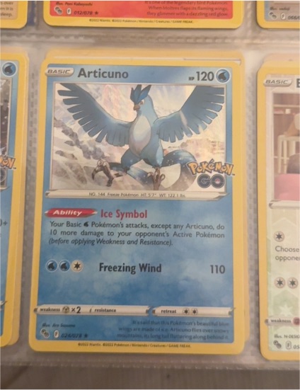 2022 Pokémon GO #024 Articuno — front