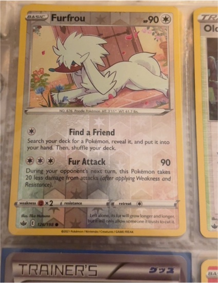 2021 Pokémon Chilling Reign #126 Furfrou — front
