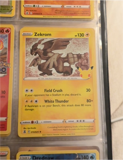 2021 Pokémon 010 Zekrom — front