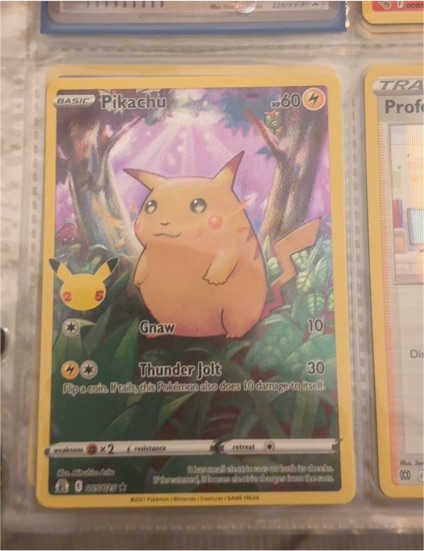 2021 Pokémon Celebrations #005 Pikachu — front