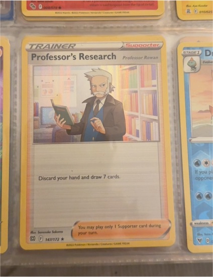 2022 Pokemon #147 Professor's Research Professor Rowan — front