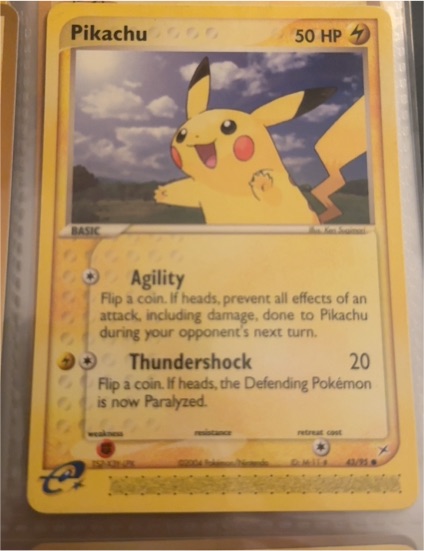 1999 Pokémon #58 Pikachu — front