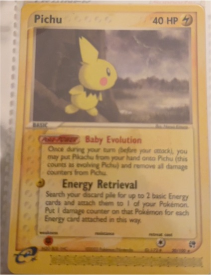 2003 Pokémon EX Sandstorm #20 Pichu — front