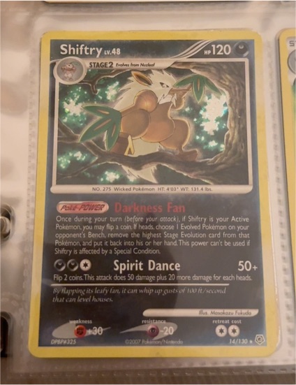 2007 Pokémon #14 Shiftry — front