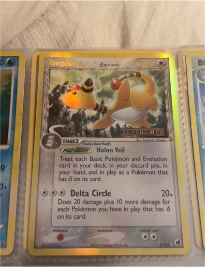 2006 Pokémon Delta Species #1 Ampharos — front