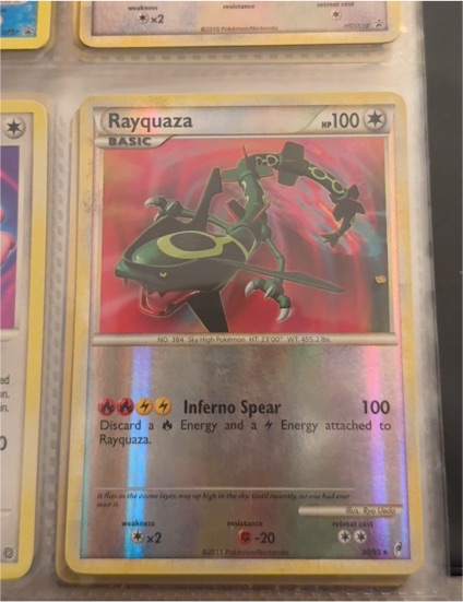 2011 Pokémon Call of Legends #20 Rayquaza — front