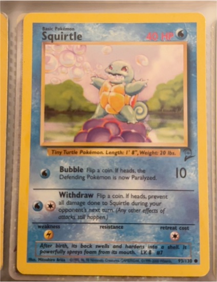 1999 Pokémon #7 Squirtle — front