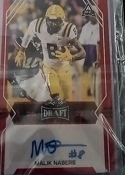 2022 Leaf Draft Autographs #BA-MN1 Malik Nabers — front