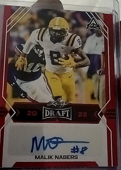 2022 Leaf Draft #BA-MN1 Malik Nabers — front
