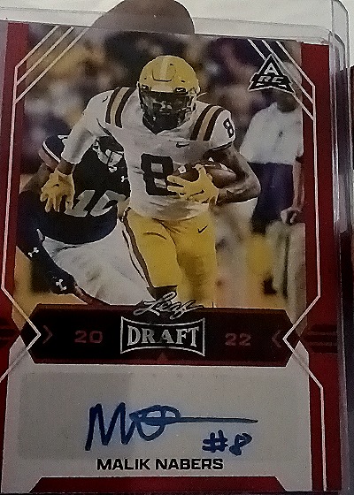 2022 Leaf Draft #BA-MN1 Malik Nabers — front
