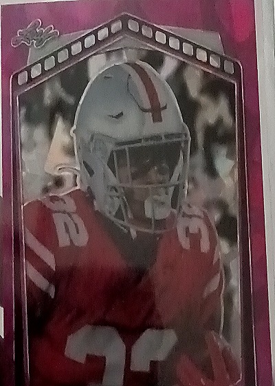 2022 Leaf Metal Draft #B-TS1 Trey Sermon Pink Wave SP — front