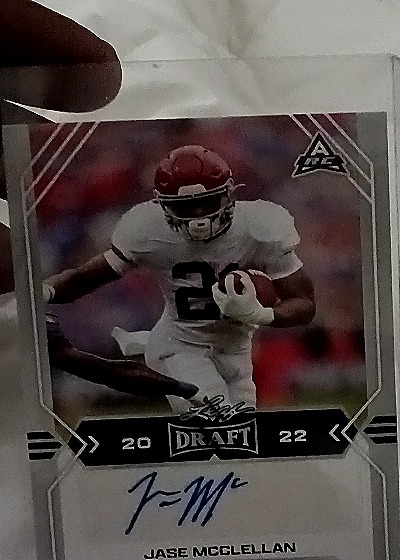 2022 Leaf Draft Autographs #BA-JMC Jase McClellan — front
