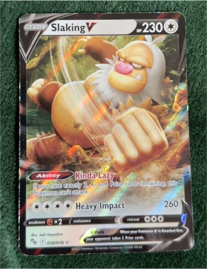 2022 Pokémon TCG Pokémon GO #058 Slaking V — front