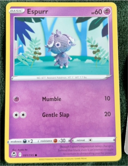 2022 Pokémon Sword & Shield Silver Tempest #081 Espurr — front