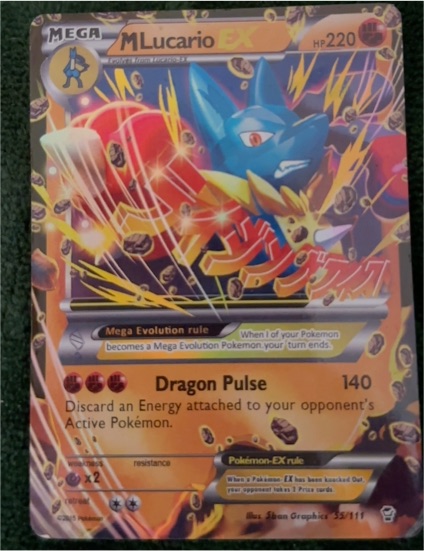 2014 Pokémon XY Furious Fists #113/111 Mega Lucario EX — front