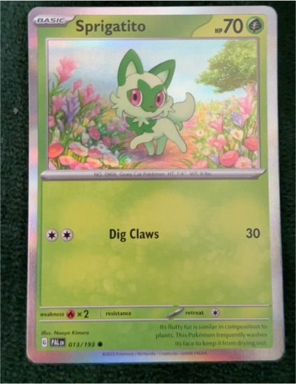 2023 Pokémon Paldea Evolved #013 Sprigatito — front