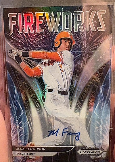 2021 Panini Prizm Draft Picks Fireworks #F-MF Max Ferguson — front