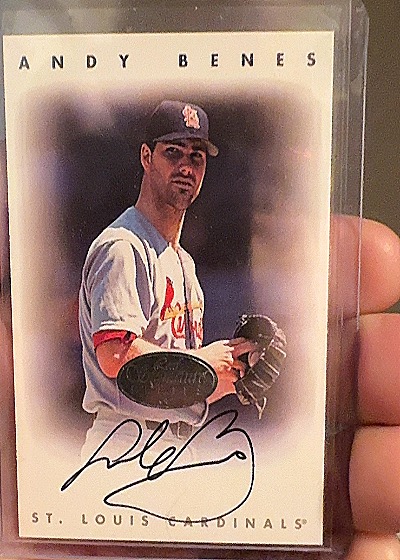 1996 Leaf Signature Series #015 Andy Benes — front