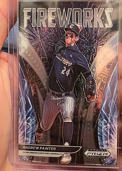 2021 Panini Prizm Draft Picks Fireworks #F-AP Andrew Painter — front