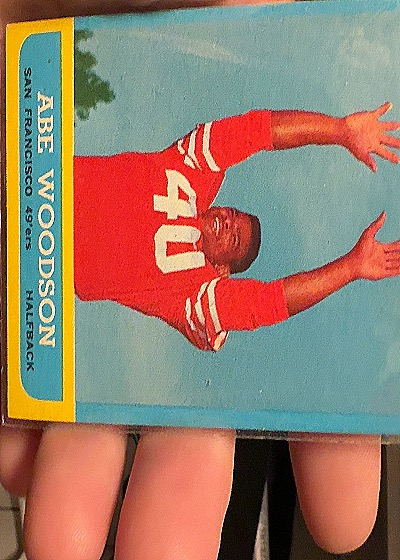 1963 Topps #141 Abe Woodson — front
