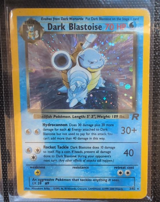 2000 Team Rocket #3 Dark Blastoise — front