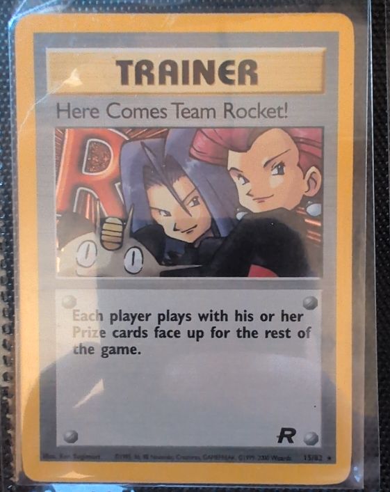 1999 Pokémon Team Rocket #15 Here Comes Team Rocket — front