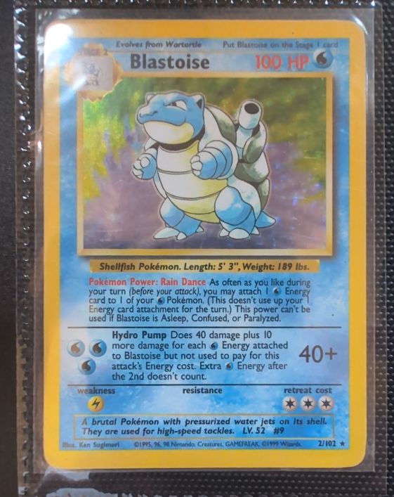 1999 Pokémon #2 Blastoise — front