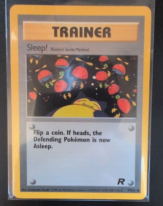 2000 Pokemon Team Rocket #79 Sleep! (Rocket's Secret Machine) — front