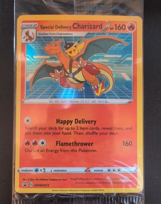 2022 Pokemon Center Special Delivery Charizard SWSH075 — front