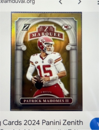 2024 Panini Zenith #13 Patrick Mahomes II — front