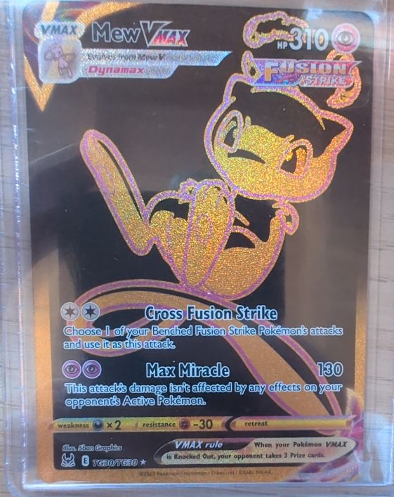 2022 Pokémon Sword & Shield Lost Origin #TG30 Mew VMAX — front