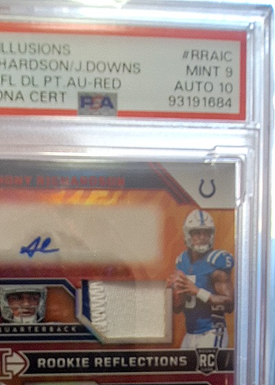 2023 Panini Illusions #RRAIC Anthony Richardson/Josh Downs Rookie Reflections — front