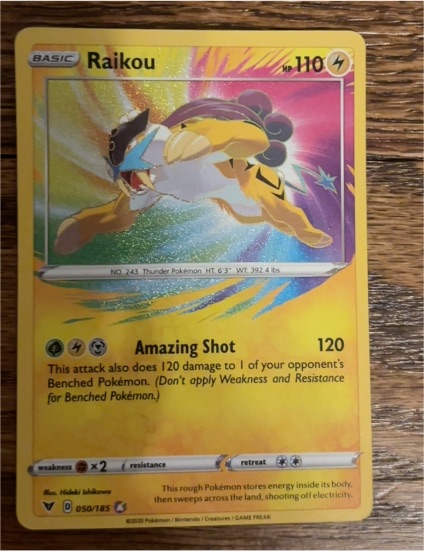 2020 Pokémon Vivid Voltage #050 Raikou — front