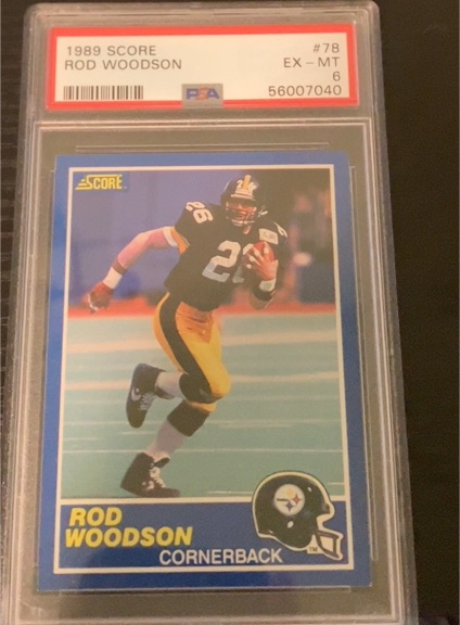 1989 Score #78 Rod Woodson — front