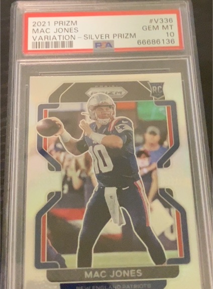 2021 Panini Prizm #V336 Mac Jones Variation Silver Prizm — front