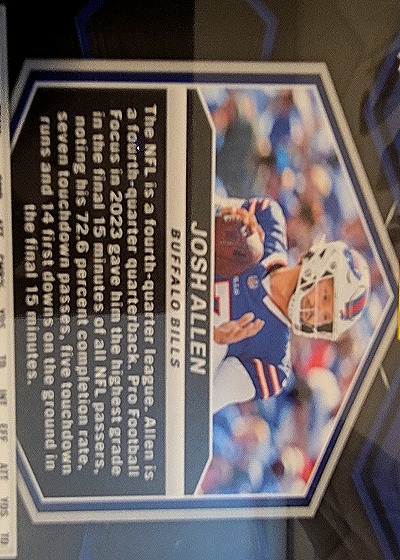 2024 Panini Mosaic #254 Josh Allen — back