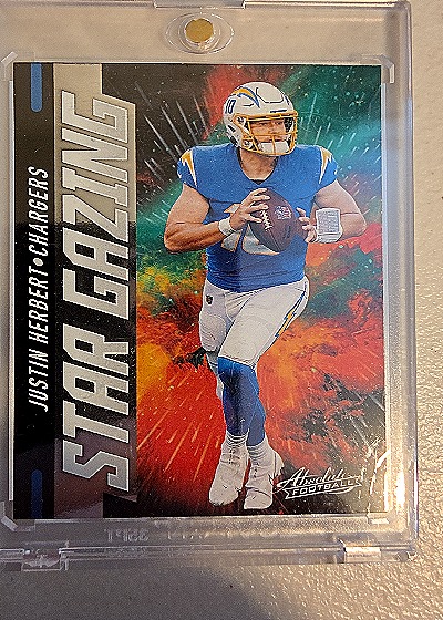 2021 Panini Absolute #SG6 Justin Herbert Star Gazing — front