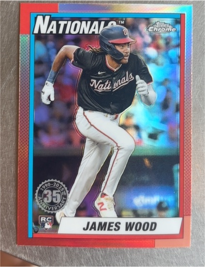 2025 Topps Chrome 1990 Topps #90CB-15 James Wood — front