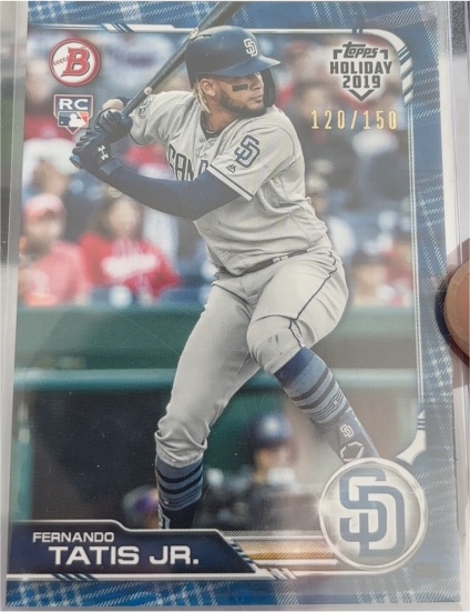 2019 Topps Bowman Holiday #TH-FTJ Fernando Tatis Jr. — front