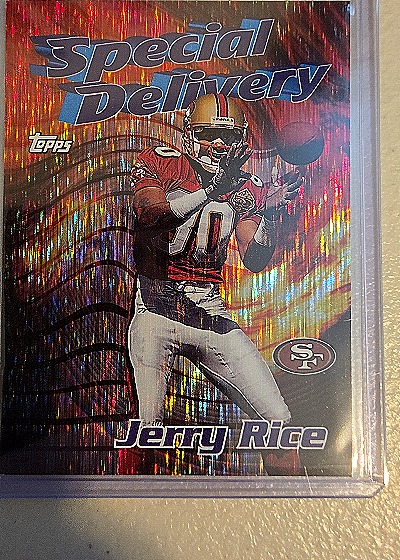 1997 Topps Special Delivery #5 Jerry Rice — front