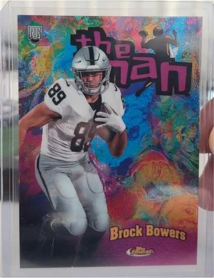 2024 Topps Finest The Man #TM-5 Brock Bowers — front