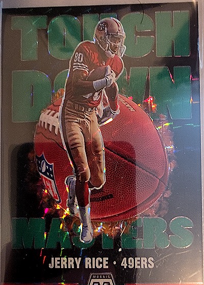2020 Panini Mosaic #TM5 Jerry Rice Touchdown Masters — front