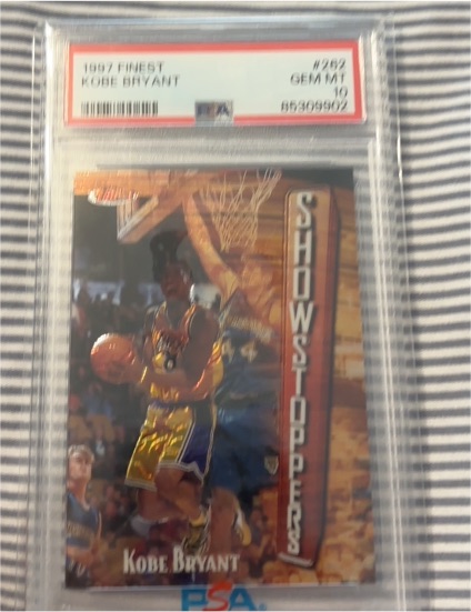 1997 Topps Finest #262 Kobe Bryant Showstoppers — front