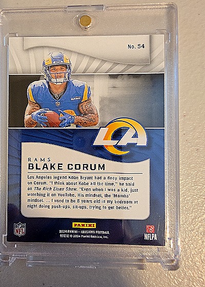2024 Panini Illusions #54 Blake Corum — back