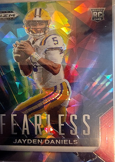 2024 Panini Prizm Draft Picks Fearless #F-JD Jayden Daniels — front