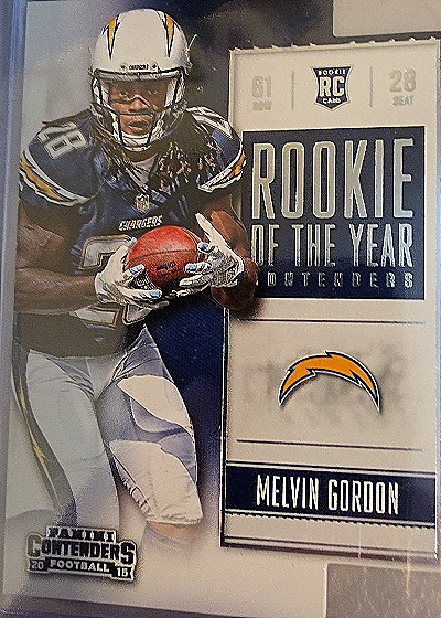 2015 Panini Contenders #ROY8 Melvin Gordon Rookie of the Year Contenders — front