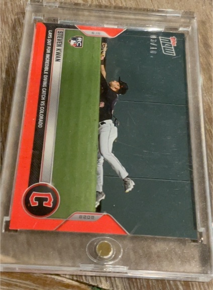 2022 Topps Now #958 Steven Kwan — front